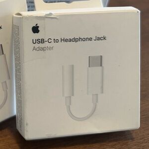 Apple USB-C to Headphone Jack Adapter in White